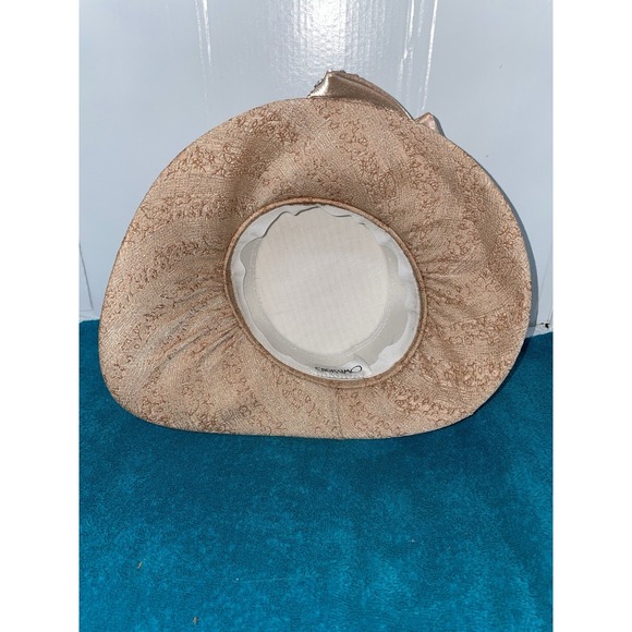 Vintage‎ Kentucky Derby Preakness Belmont Easter Church Hat Pale Tan - Picture 3 of 3